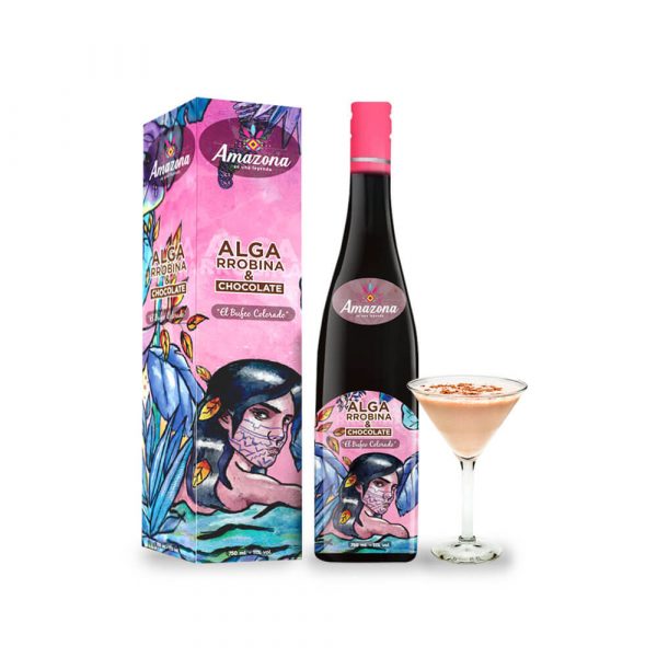 Licor Coctel de Algarrobina y Chocolate y Pisco Peruano