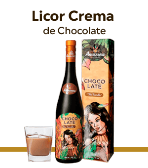 Licor Premium Crema de Chocolate con Pisco